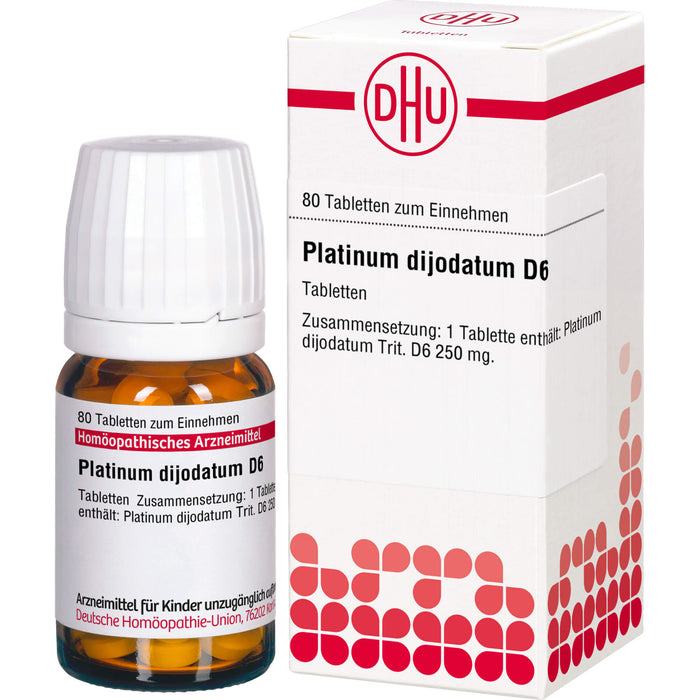 DHU Platinum dijodatum D6 Tabletten, 80 St. Tabletten