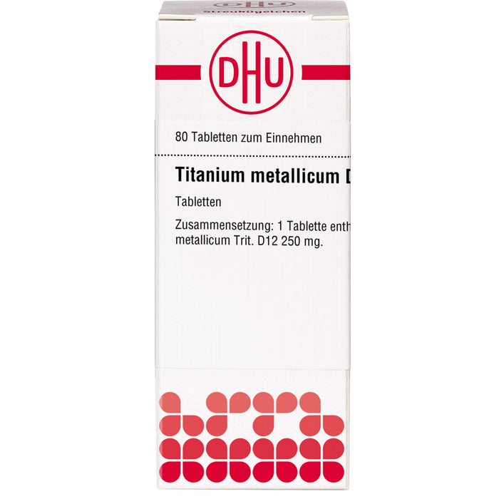 DHU Titanium metallicum D12 Tabletten, 80 St. Tabletten