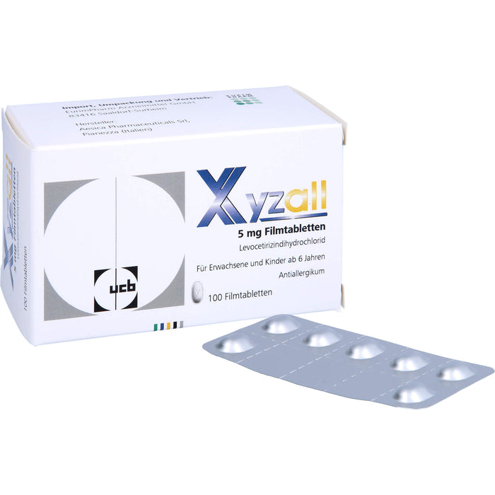 Xyzall 5 mg Filmtabletten Antiallergikum, 100 pcs. Tablets