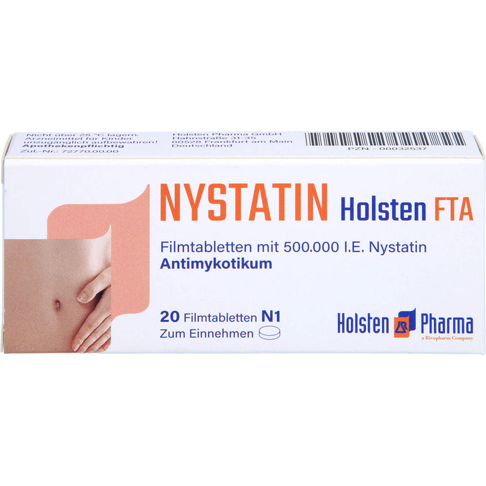 Nystatin Holsten Filmtabletten, 20 pcs. Tablets