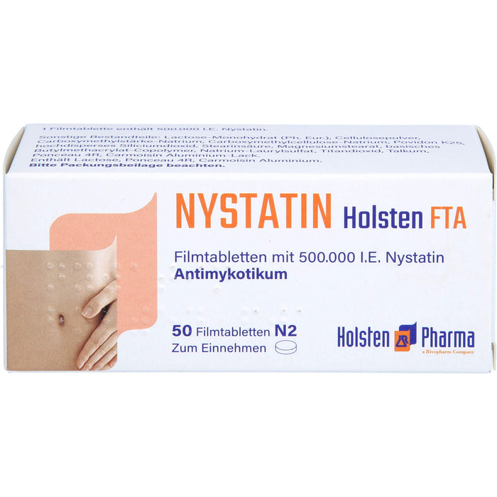 Nystatin Holsten Filmtabletten, 50 pcs. Tablets