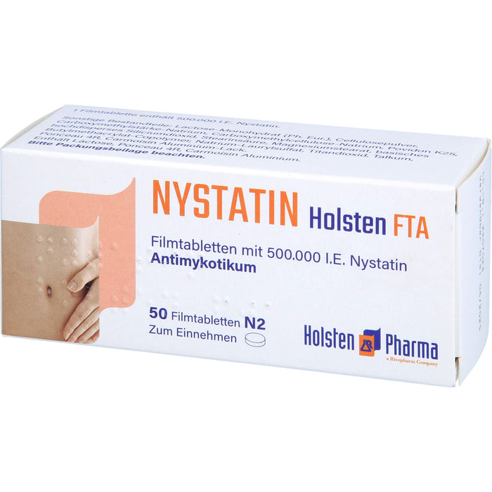 Nystatin Holsten Filmtabletten, 50 St. Tabletten