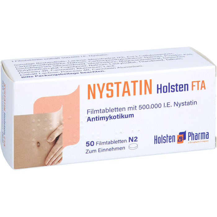 Nystatin Holsten Filmtabletten, 50 pcs. Tablets