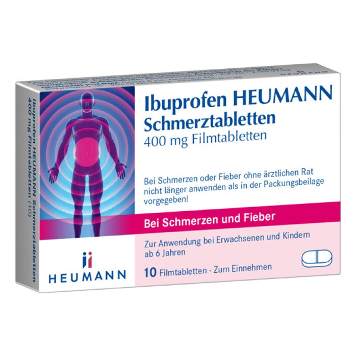 Ibuprofen Heumann Schmerztabletten 400 mg, 10 pcs. Tablets