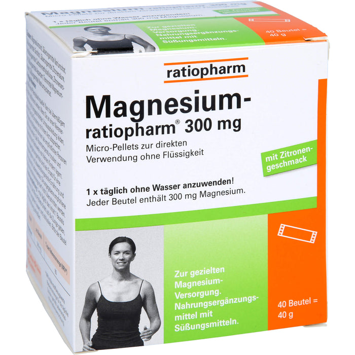 Magnesium-ratiopharm 300 mg Beutel, 40 pc Sachets