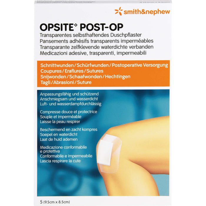 OPSITE Post-OP steril 9,5 x 8,5 cm Duschpflaster, 5 pcs. Wound dressings