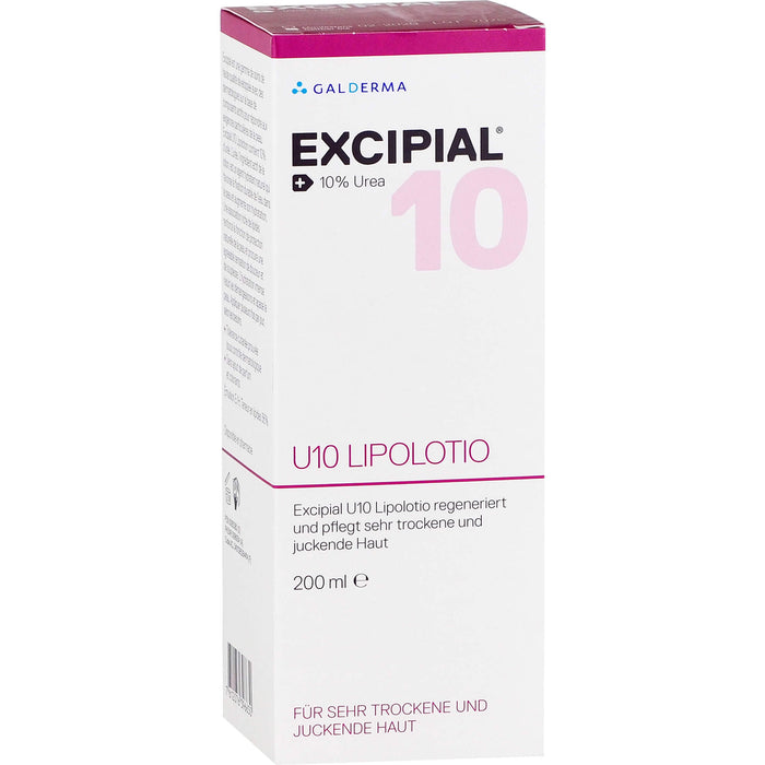 EXCIPIAL U10 Lipolotio für sehr trockene und juckende Haut, 200 ml Lotion