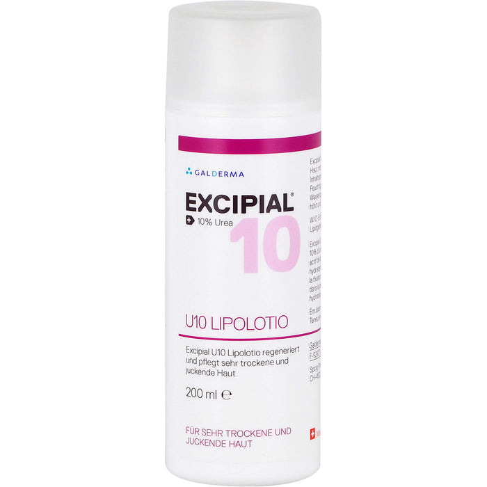 EXCIPIAL U10 Lipolotio für sehr trockene und juckende Haut, 200 ml Lotion