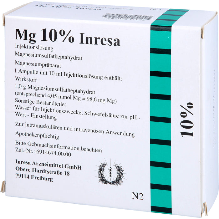 MG 10% Inresa Injektionslösung, 10 St. Ampullen