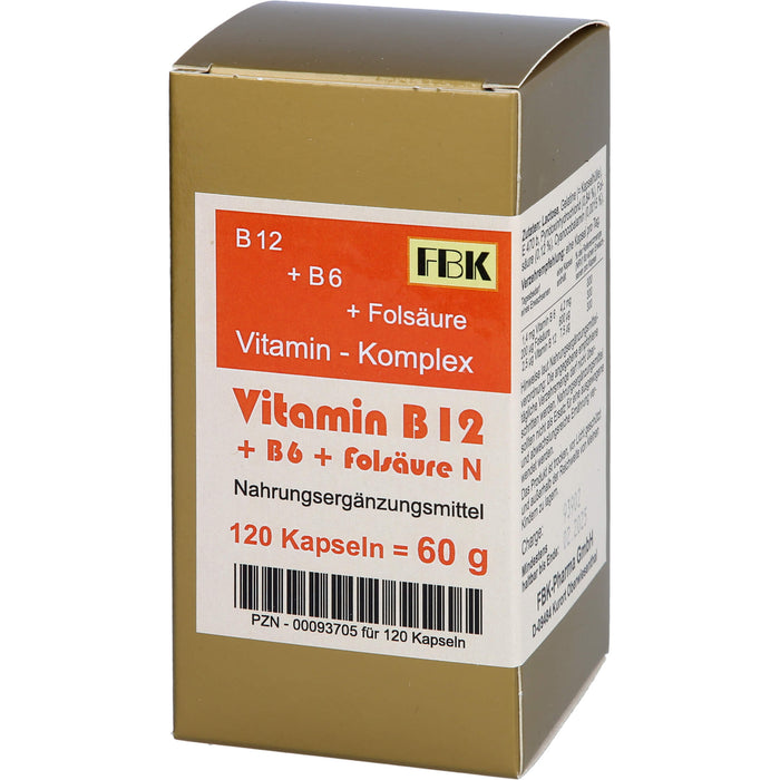 Vitamin B12 + B6 + Folsäure Komplex N, 120 St KAP