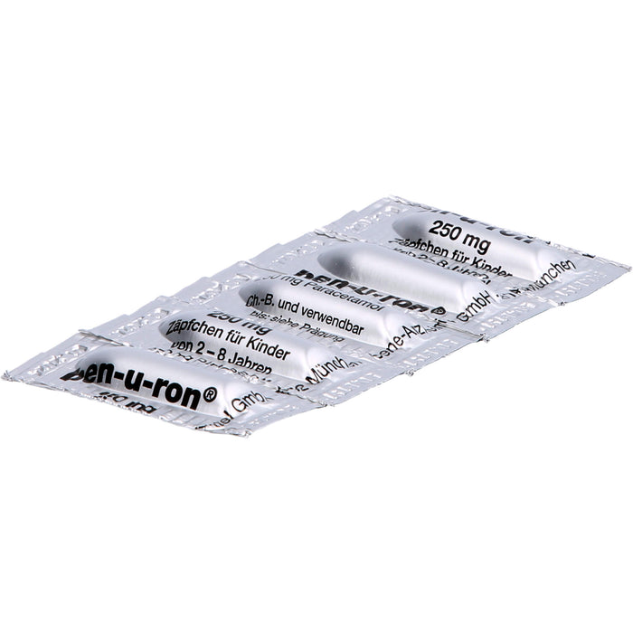 ben-u-ron 250 mg Zäpfchen bei Schmerzen und Fieber, 10 pc Suppositoires