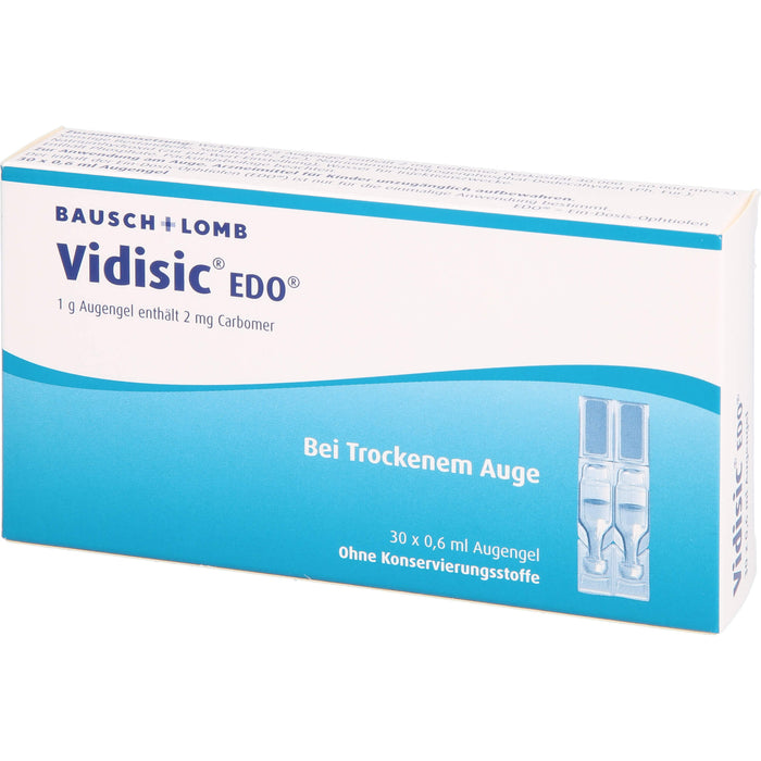 Vidisic EDO Augengel, 30 pc Pipettes à dose unique