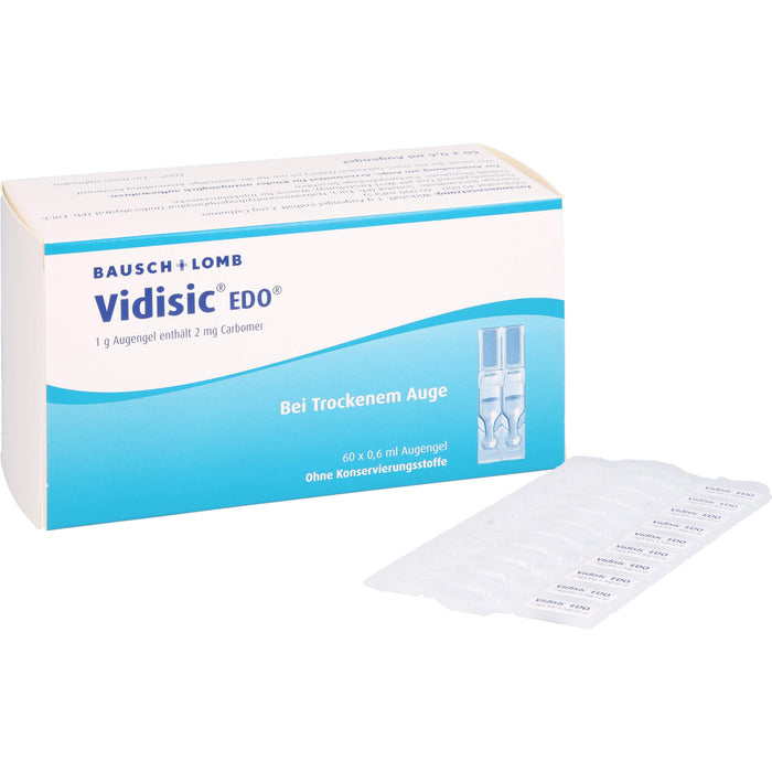 Vidisic EDO Augengel bei trockenem Auge, 60 pc Pipettes à dose unique