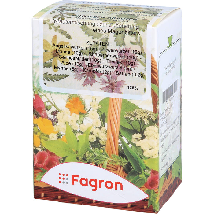 Fagron Schwedenkräuter Kräutermischung zur Herstellung eines Magenbitters, 90.2 g Tea