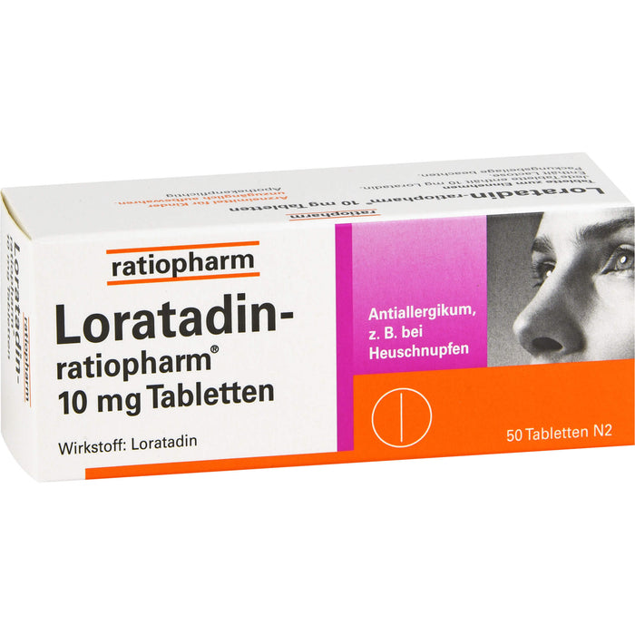 Loratadin-ratiopharm 10 mg Tabletten bei Allergien, 50 pc Tablettes