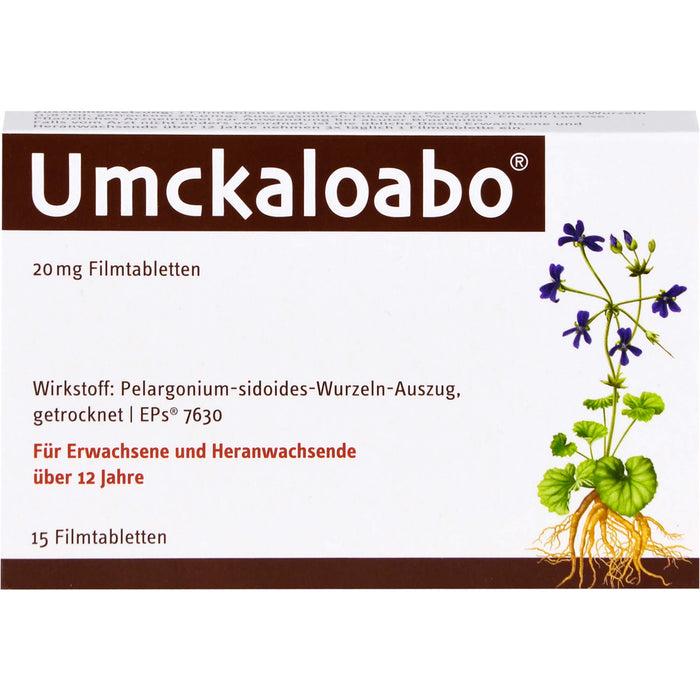 Umckaloabo 20 mg Filmtabletten, 15 pc Tablettes