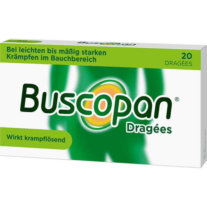 Buscopan Dragées wirkt krampflösend Original Sanofi-Aventis, 20 St. Tabletten