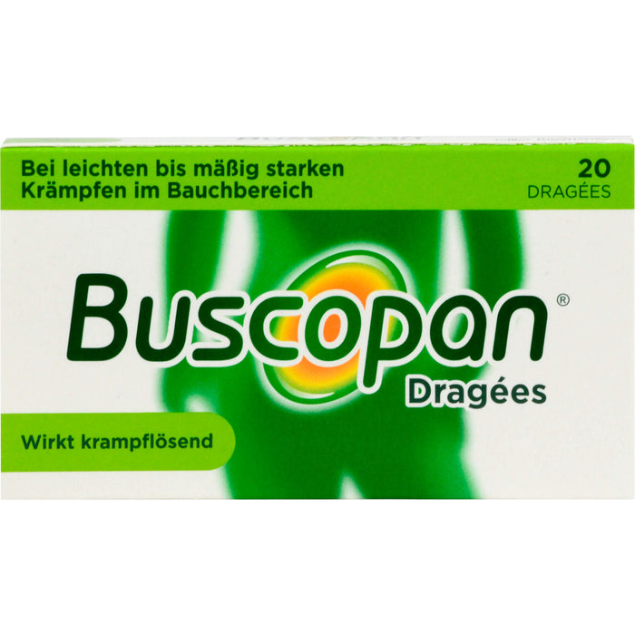 Buscopan Dragées wirkt krampflösend Original Sanofi-Aventis, 20 St. Tabletten