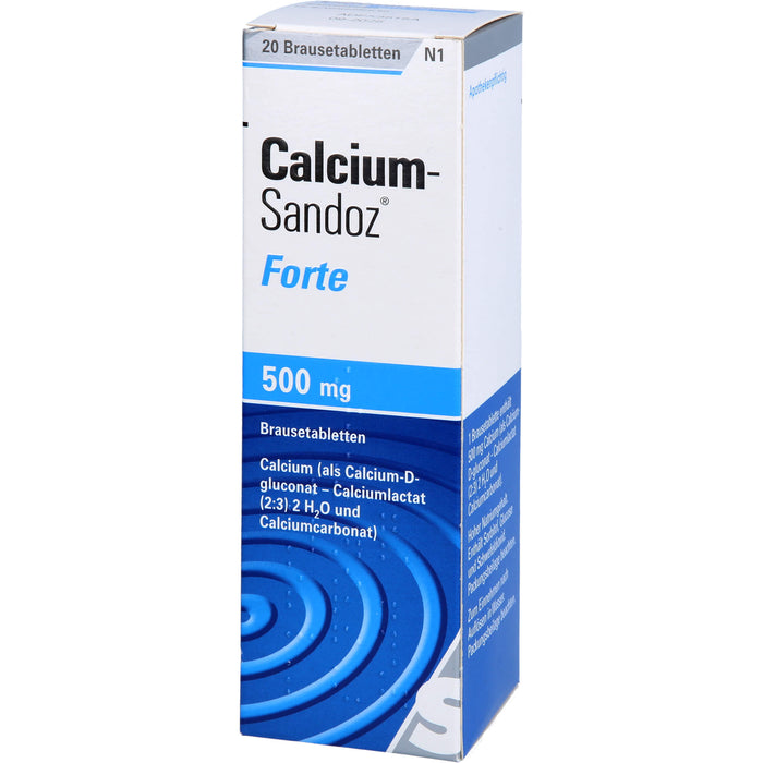 Calcium-Sandoz forte Brausetabletten, 20 pcs. Tablets