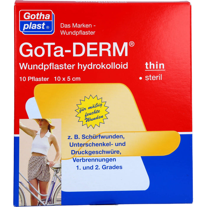 Gotha-Derm Hydrokolloides Wundpflaster 10cmx5cm, 10 St PFL