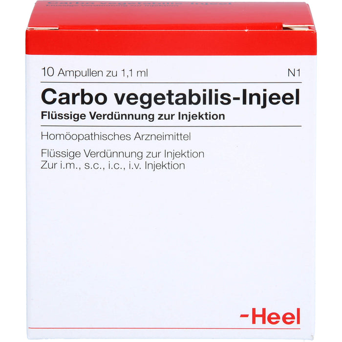 Carbo vegetabilis-Injeel flüssige Verdünnung, 10 pcs. Ampoules