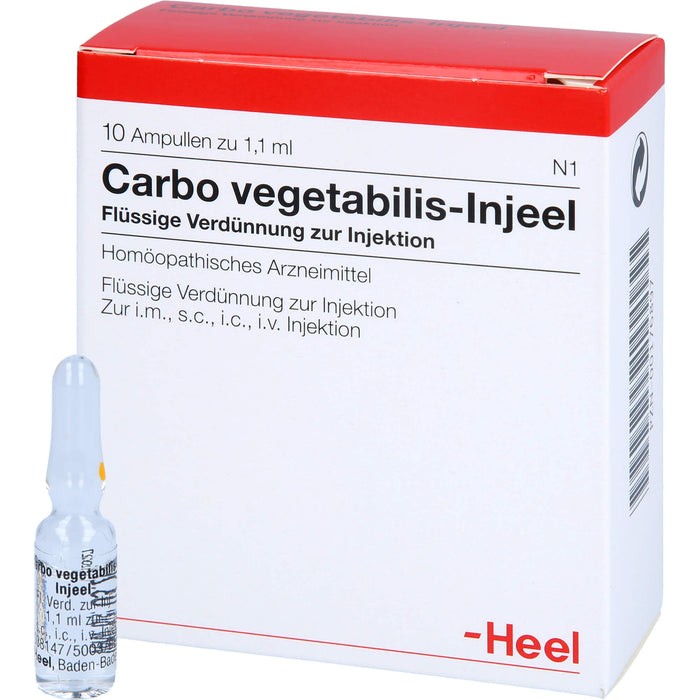 Carbo vegetabilis-Injeel flüssige Verdünnung, 10 pcs. Ampoules