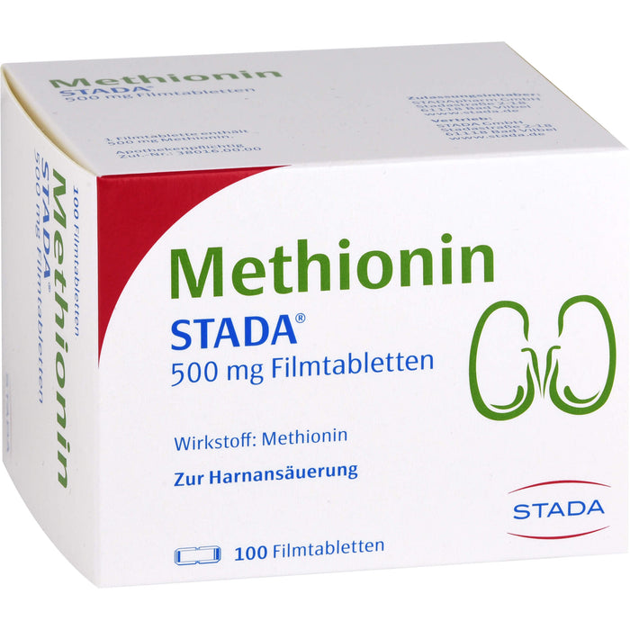 Methionin STADA 500 mg Filmtabletten zur Harnansäuerung, 100 St. Tabletten