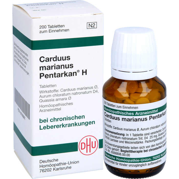 DHU Carduus marianus Pentarkan H Tabletten, 200 pcs. Tablets