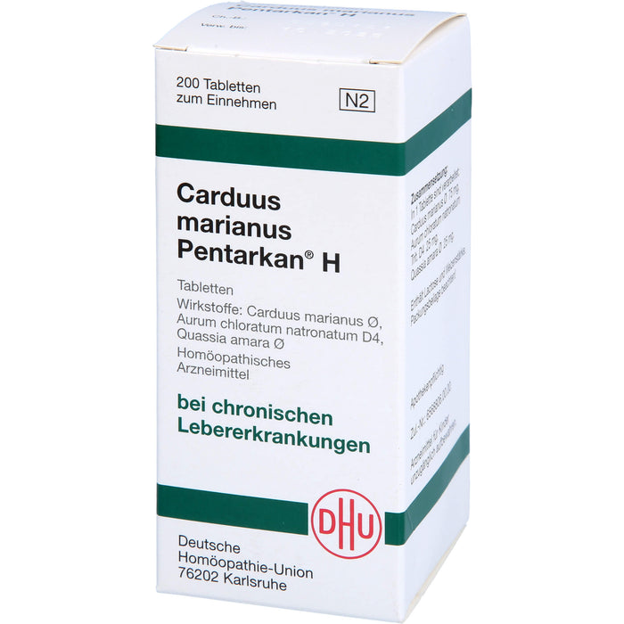 DHU Carduus marianus Pentarkan H Tabletten, 200 pcs. Tablets