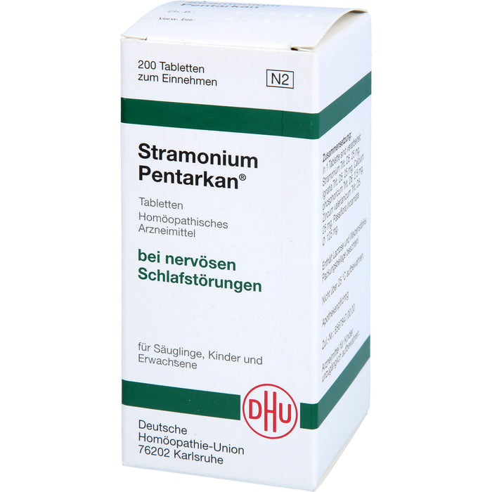 DHU Stramonium Pentarkan Tabletten bei nervösen Schlafstörungen, 200 pcs. Tablets