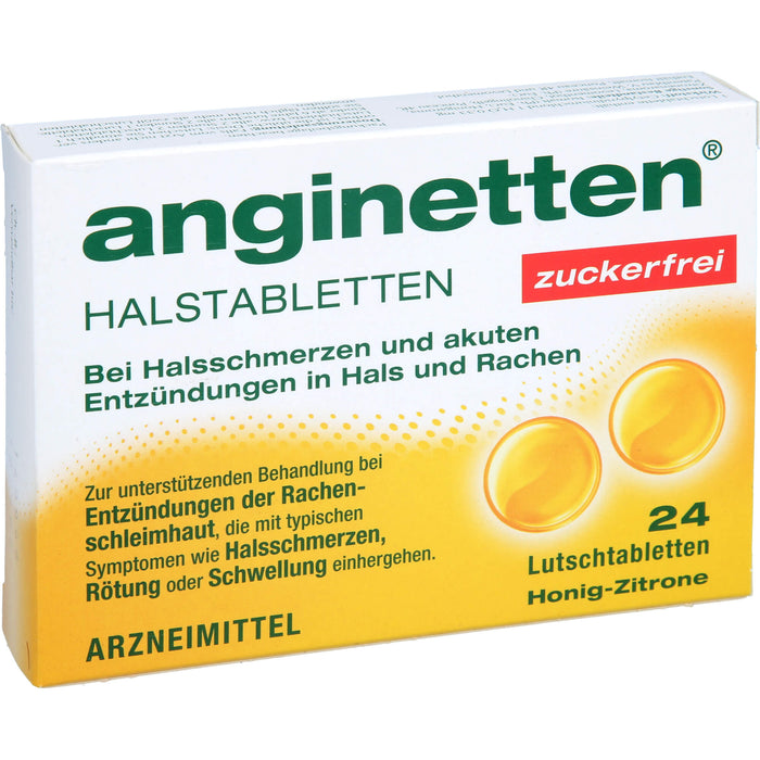 anginetten Halstabletten zuckerfrei, 24 pcs. Tablets