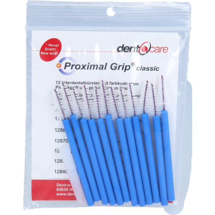 Proximal-Grip konisch blau Interdentalbürste, 12 St. Interdentalbürsten