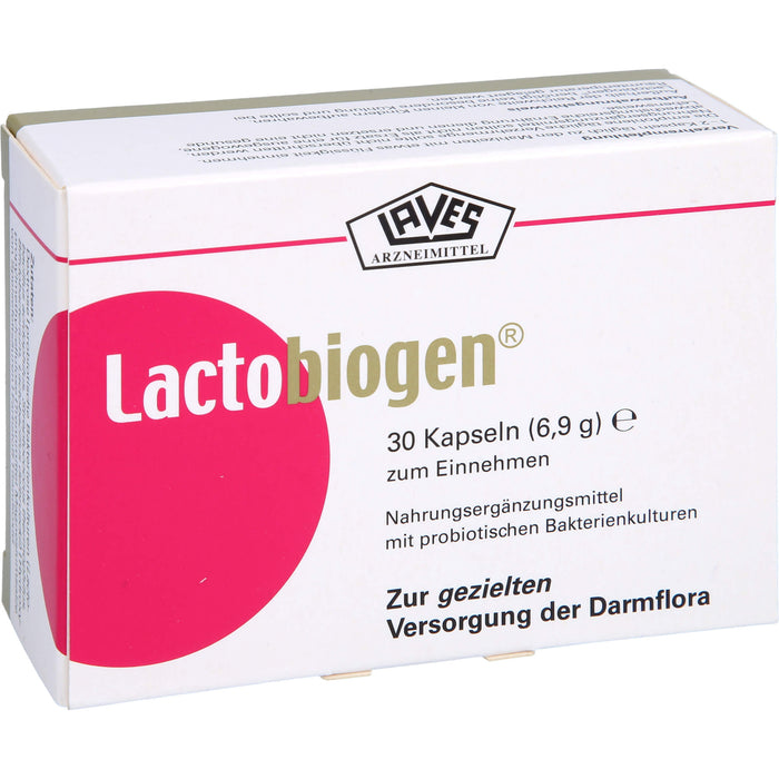 Lactobiogen Kapseln zur gezielten Versorgung der Darmflora, 30 St. Kapseln