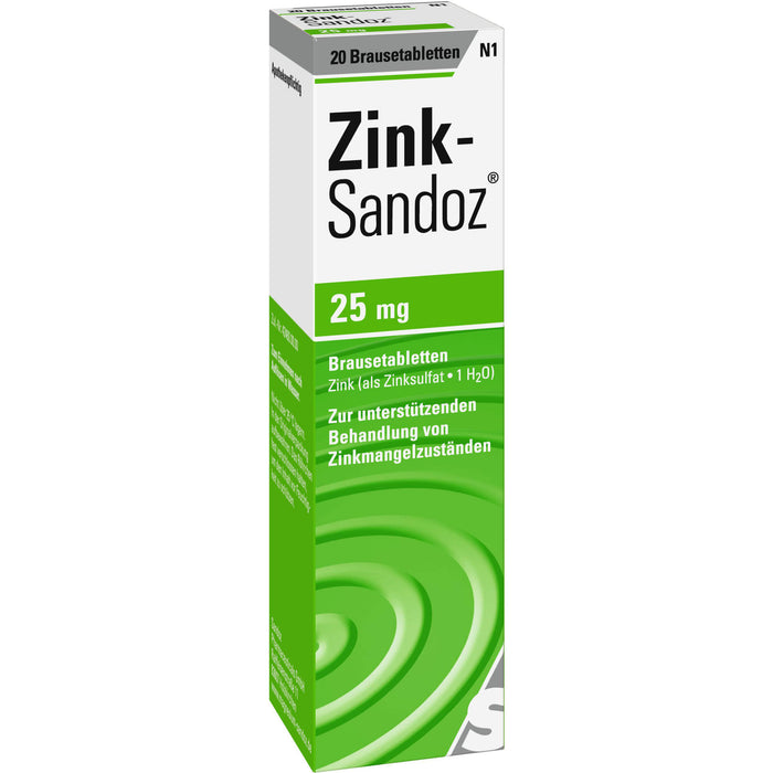 Zink-Sandoz 25 mg Brausetabletten, 20 St. Tabletten