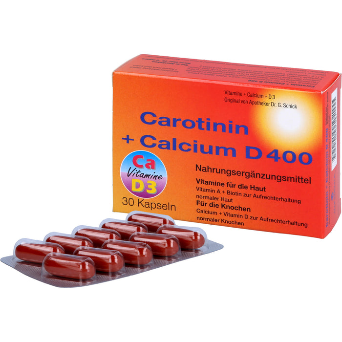 Inkosmia Carotinin + Calcium D 400 Kapseln, 30 pc Capsules