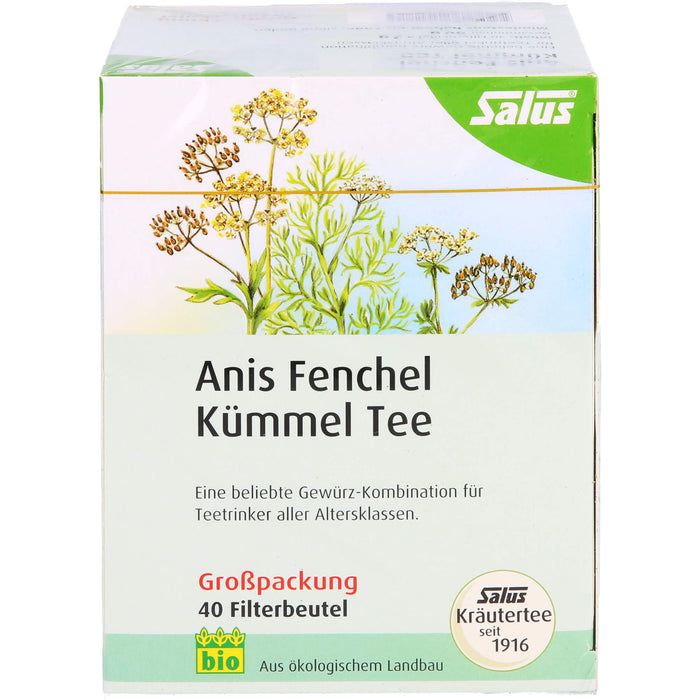 Salus Anis Fenchel Kümmel Tee bio, 40 pc Sac filtrant