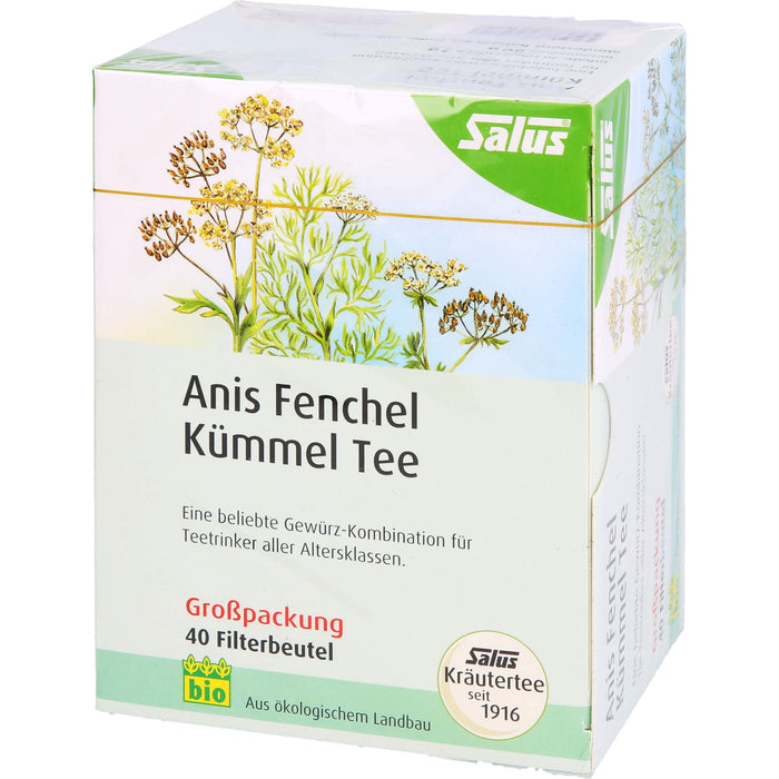 Salus Anis Fenchel Kümmel Tee bio, 40 pc Sac filtrant