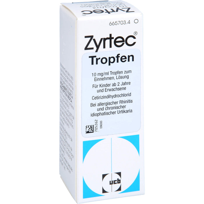 Zyrtec 10 mg/ml Emra Tropfen zum Einnehmen, 20 ml Solution