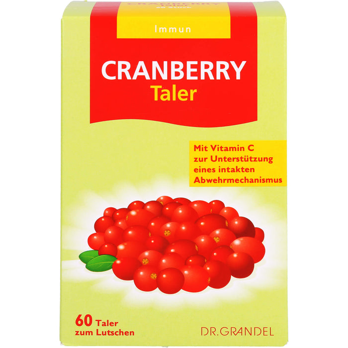 Dr. Grandel Cranberry Taler zum Lutschen, 60 pc Bonbons