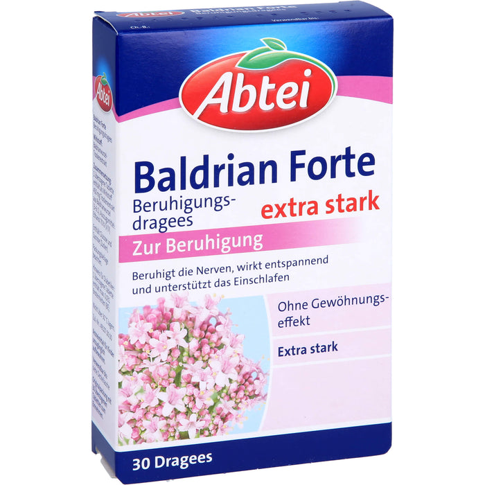 Abtei Baldrian Forte Beruhigungsdragees, 30 pc Tablettes