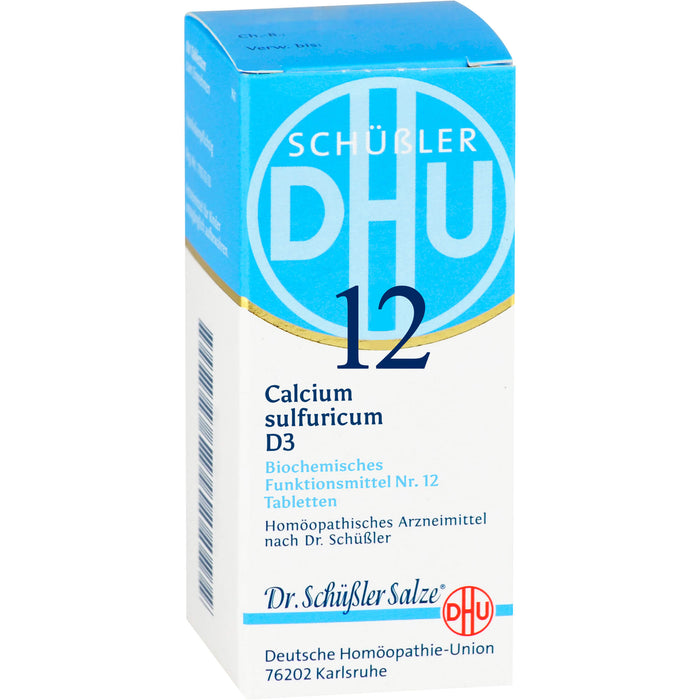 DHU Schüßler-Salz Nr. 12 Calcium sulfuricum D3 Tabletten, 80 St. Tabletten