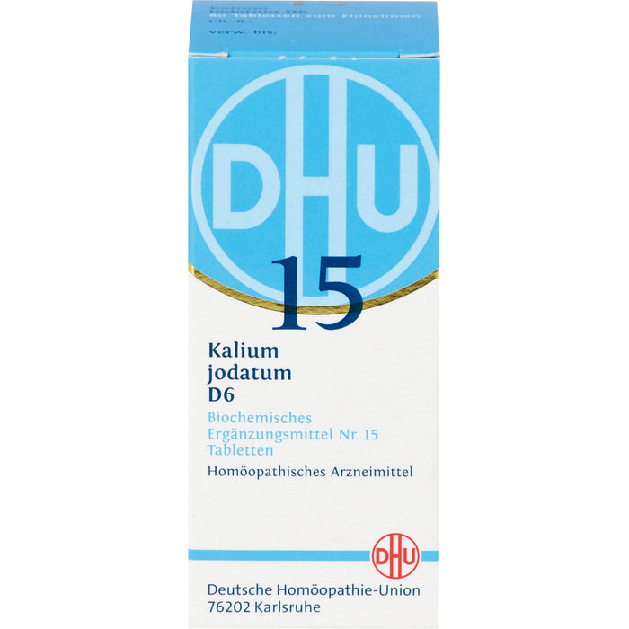 DHU Schüßler-Salz Nr. 15 Kalium jodatum D6 Tabletten, 80 pc Tablettes