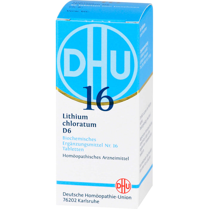 DHU Schüßler-Salz Nr. 16 Lithium chloratum D6 Tabletten, 80 St. Tabletten