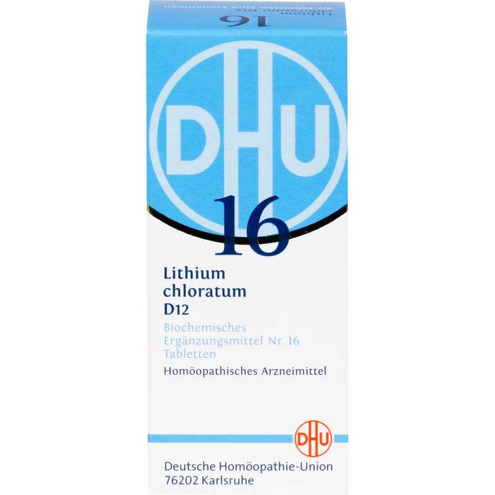 DHU Schüßler-Salz Nr. 16 Lithium chloratum D12 Tabletten, 80 pc Tablettes