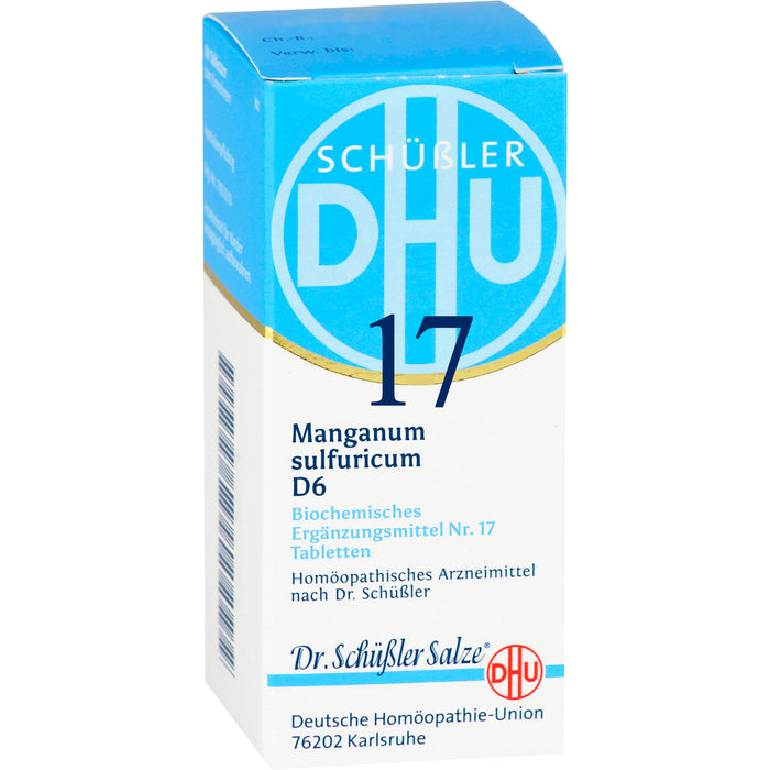 DHU Schüßler-Salz Nr. 17 Manganum sulfuricum D6 Tabletten, 80 pc Tablettes