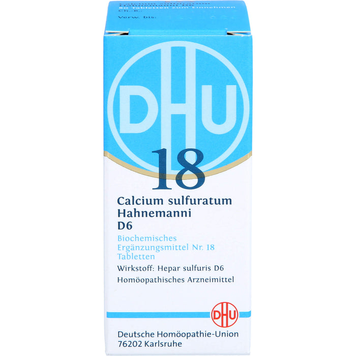 DHU Biochemie  18 Calcium sulfuratum Hahnemanni D6 Tabletten, 80 pc Tablettes