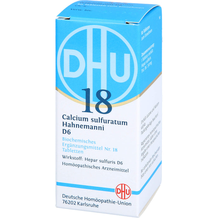 DHU Biochemie  18 Calcium sulfuratum Hahnemanni D6 Tabletten, 80 pcs. Tablets