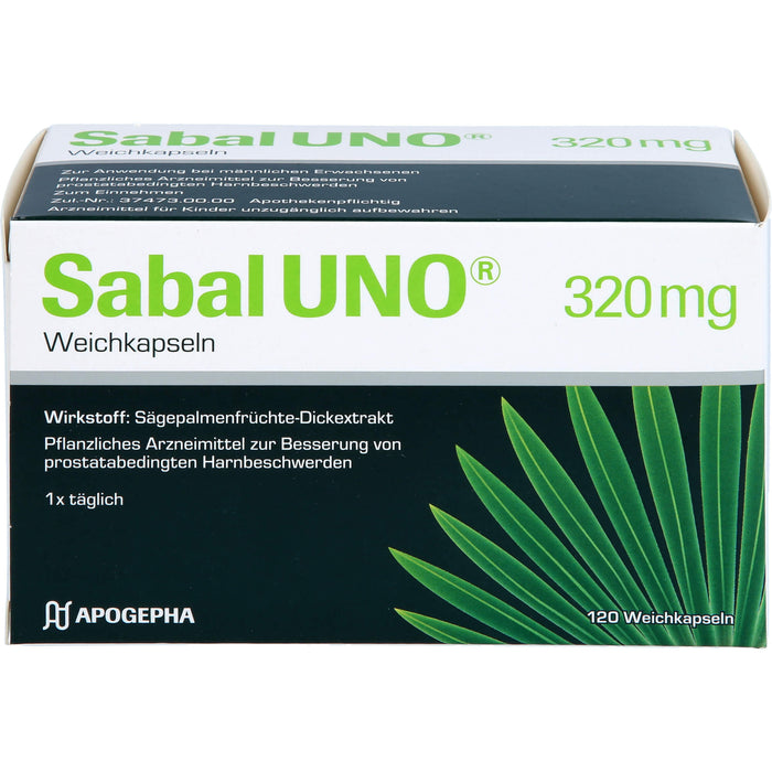 Sabal Uno 320 mg Weichkapseln, 120 St. Kapseln