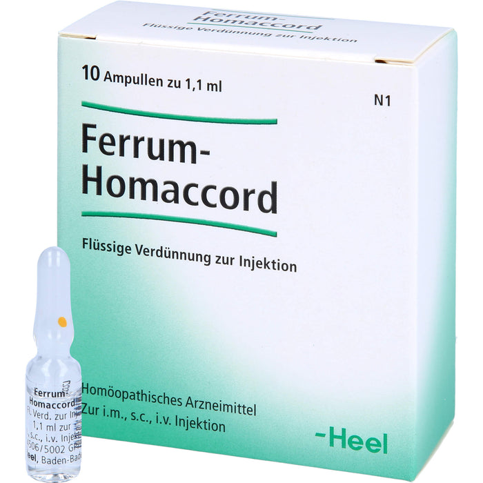 Ferrum-Homaccord Inj.-Lsg., 10 St. Ampullen