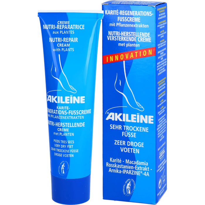 AKILEÏNE Karité-Regenerations-Fußcreme, 100 ml Crème